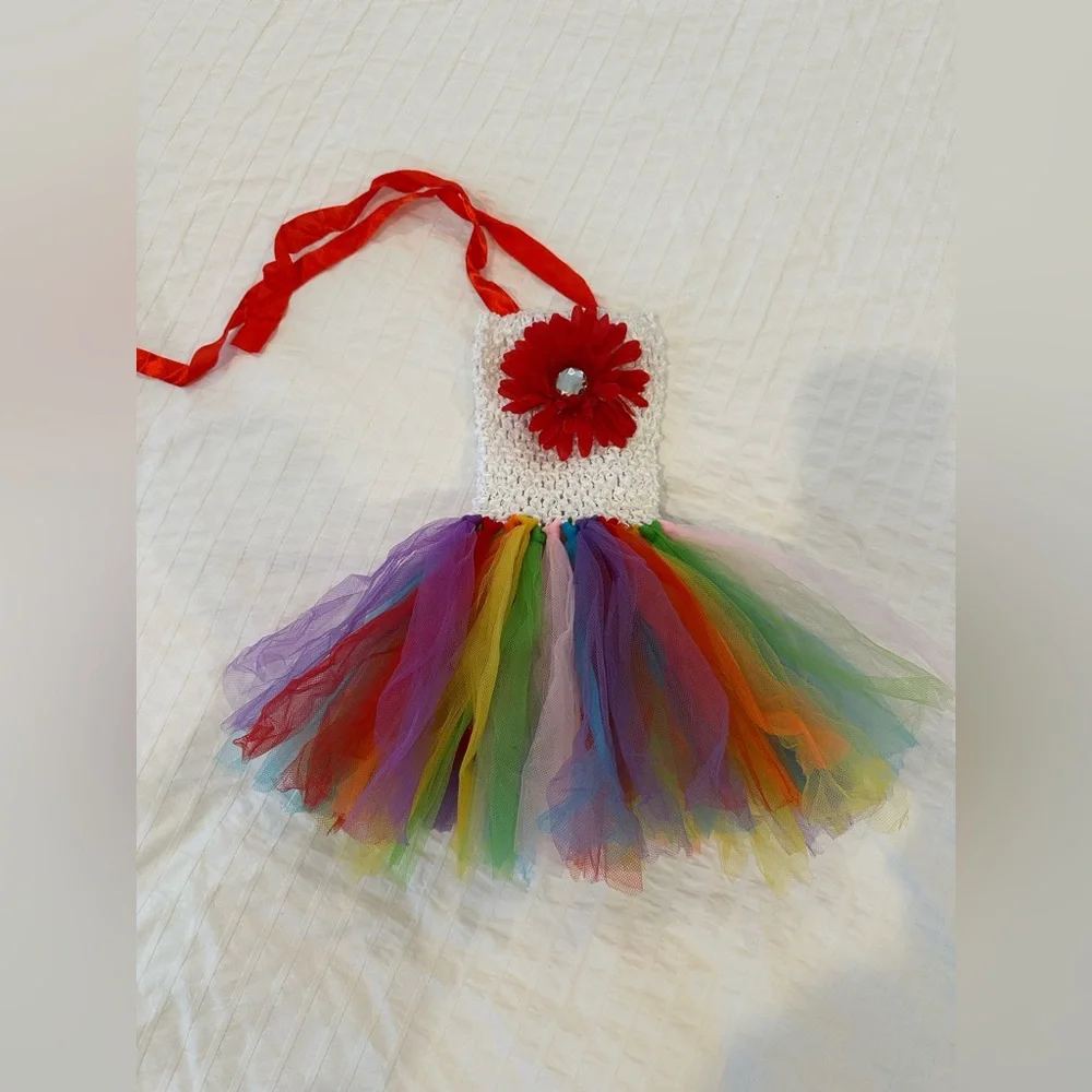 Rainbow tutu dress size Newborn